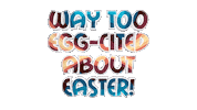 Easter Bunny Love Sticker by OpticalArtInc.