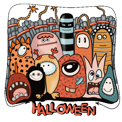 Halloween Monster Sticker