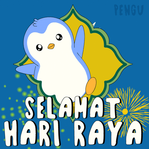 Pray Hari Raya GIF by Pudgy Penguins