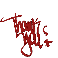Thanks Sticker by Robadernyc