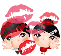 Kisses Sticker by DBS Bank Ltd