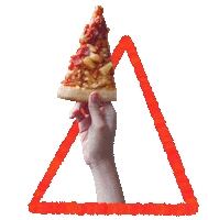 kevlavery food pizza weird wave Sticker