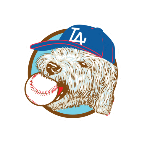 Los Angeles Dog Sticker by Monty's Good Burger