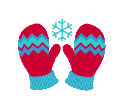 Snow Mittens Sticker by Thredbo
