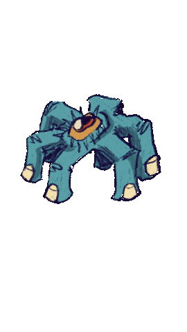 muskaan_rudhra giphyupload eyes graphic monsters Sticker