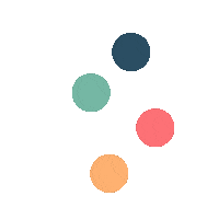 Blue Green Pink Sticker