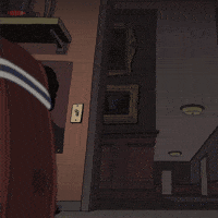 TV gif. The camera quickly pans to the Ladybug from Big Mouth and they look shocked as they say, "Damn!"