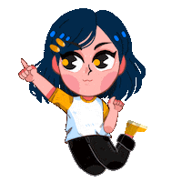 Happy Jump Sticker by Edcent id