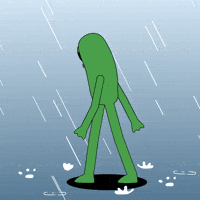 Raining Rainy Day GIF by fwogs