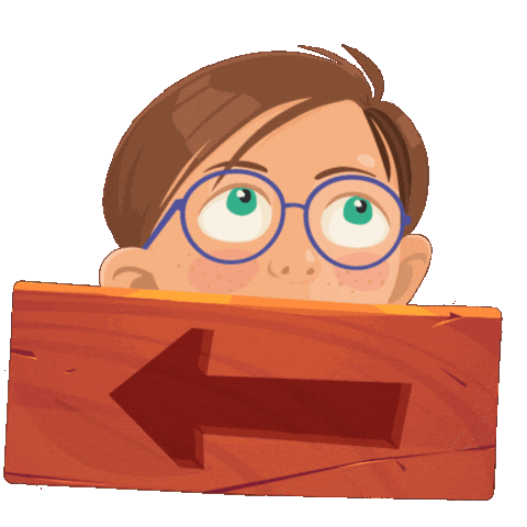 Strzałka Lewo Sticker by Learnetic