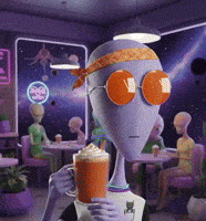 Pumpkin Spice Coffee GIF by Lonely Aliens