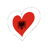 Heart Albania Sticker by Eurovision Song Contest