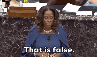 That Is False Stacey Plaskett GIF by GIPHY News