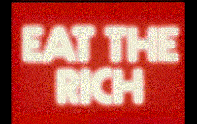 eat the rich 80s GIF