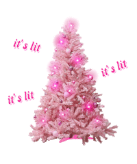 Christmas Pink Tree Sticker by Missy Empire