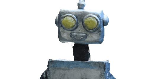 ondejbrna giphyupload robot robots roboti Sticker