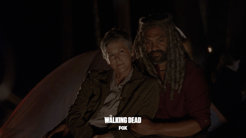 the walking dead smile GIF