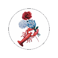 Flower Lobster Sticker