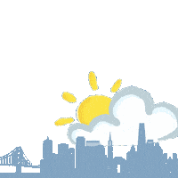 Good Morning Clouds Sticker by homesbymatt