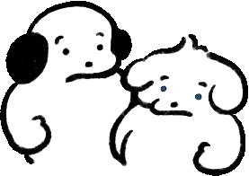 Sad Dog Sticker by Kokomo&Smore
