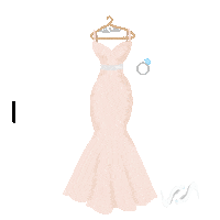 Wedding Dress Sticker by Babybluecat
