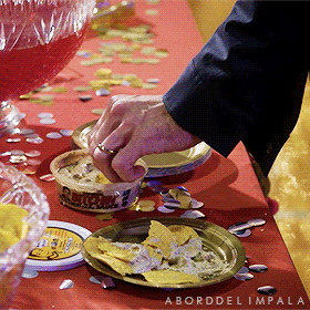 aborddelimpala giphyupload eating jared padalecki walker GIF
