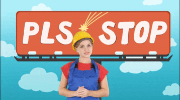Animation Please Stop GIF by Holler Studios