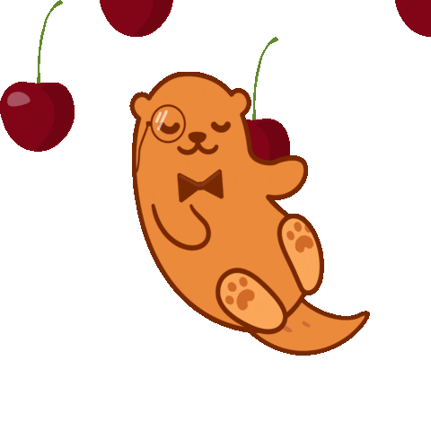 ChillOtterCo giphyupload wine attitude cherry Sticker