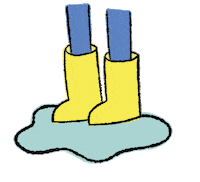 Humour Raining Sticker