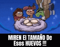 Miren El Tamaño De Esos Huevos GIF