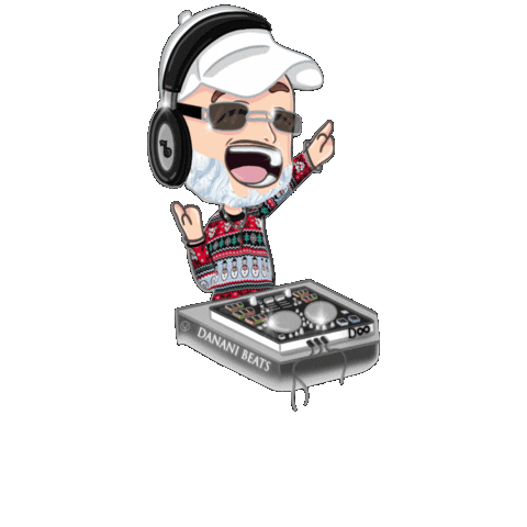 dananibeats giphygifmaker art christmas cartoon Sticker