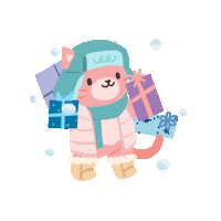 Cat Christmas Sticker by Cubcoats