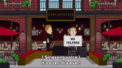 sign waiter GIF by South Park 