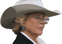 Annette Bening Sticker by Dutton Ranch