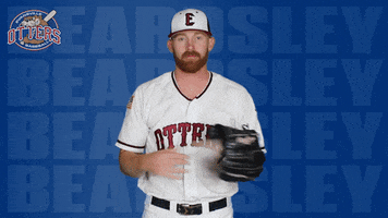 EvansvilleOtters baseball pitcher toss locked in GIF