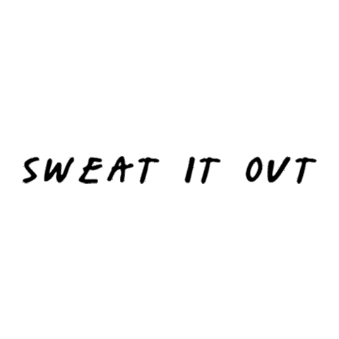 Madebymija Sweat It Out Sticker by Mija
