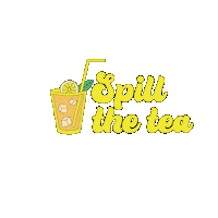 Iced Tea Drink Sticker by Jaw Drop Cocktails