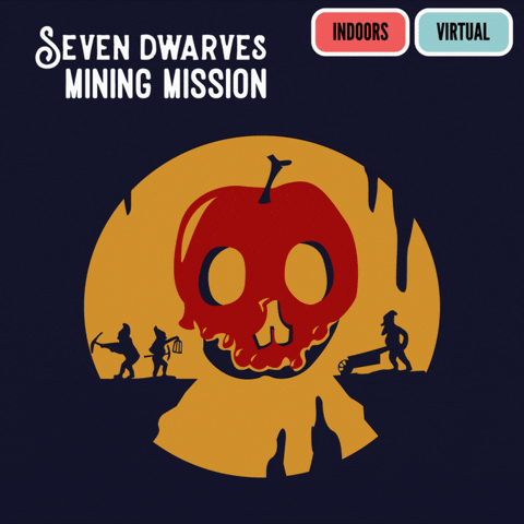 improbableescapess giphyupload improbable escapes seven dwarves mining mission GIF