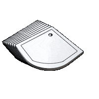 Shower Tray Sticker by Durovin Bathrooms