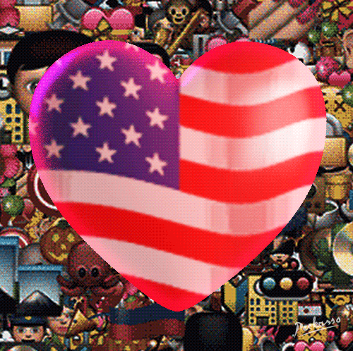 4Th Of July Love GIF by PEEKASSO
