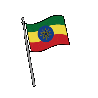 Flag Waving Sticker