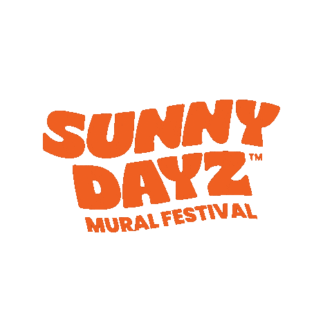 sunnydayzmuralfestival art mural sunnydayz sunnydayzmuralfestival Sticker