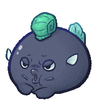 axieinfinity tired relax thinking breathe Sticker