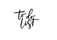 To Do List Typography Sticker
