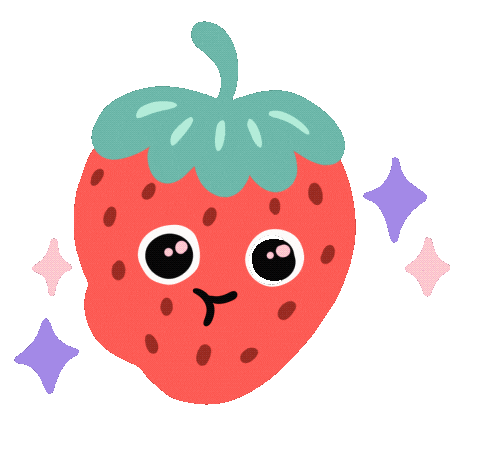 Hungry Fruit Sticker by Es Super Fun