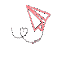 Origami Paper Plane Sticker