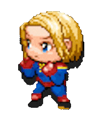 captain marvel comics Sticker by Leroy Patterson