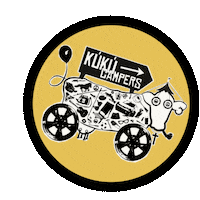 KuKuCampersEhf iceland camper campervan reykjavik Sticker