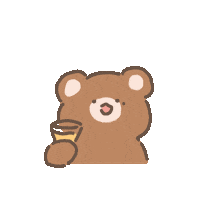 letsrunnyz good nice cheers bear Sticker