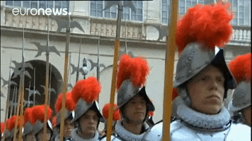 swiss guards vatican GIF by euronews